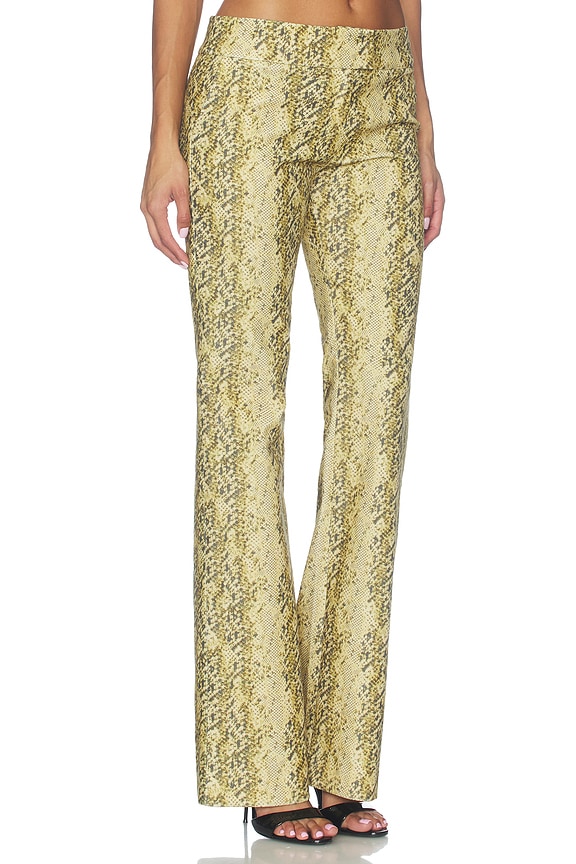 view 2 of 6 Sable Trousers in Serpiente Yellow