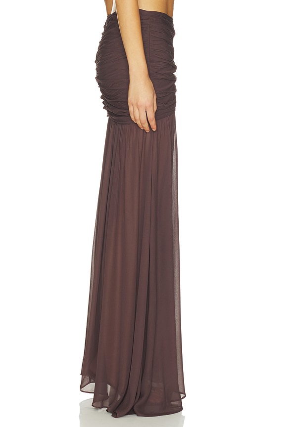 view 2 of 6 JUPE LONGUE AMAYA  in Umber Brown