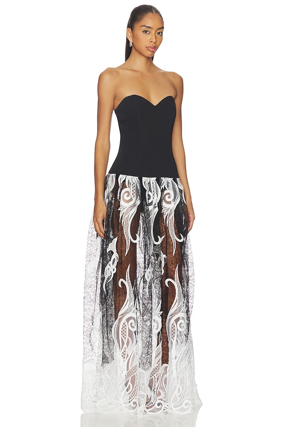 view 2 of 3 Olympia Dress in Black & Ivory