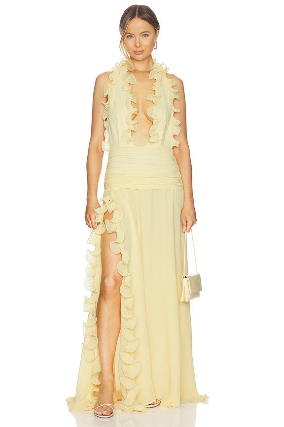 view 1 of 3 VESTIDO ARIELLA in Butter Yellow