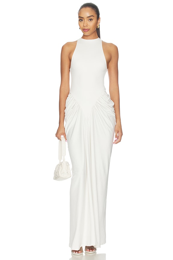 view 1 of 3 ROBE MAXI CORINNA in White