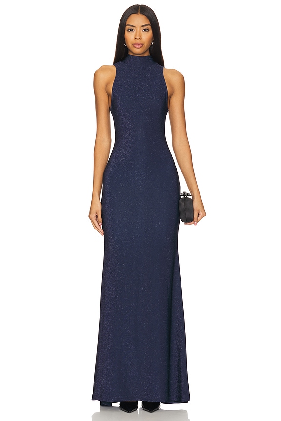 view 2 of 5 MAXIVESTIDO MABEL in Navy