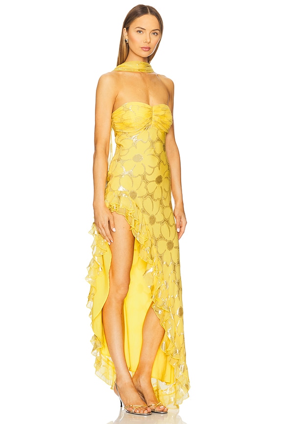 view 2 of 4 Hana Dress in Yellow Gold