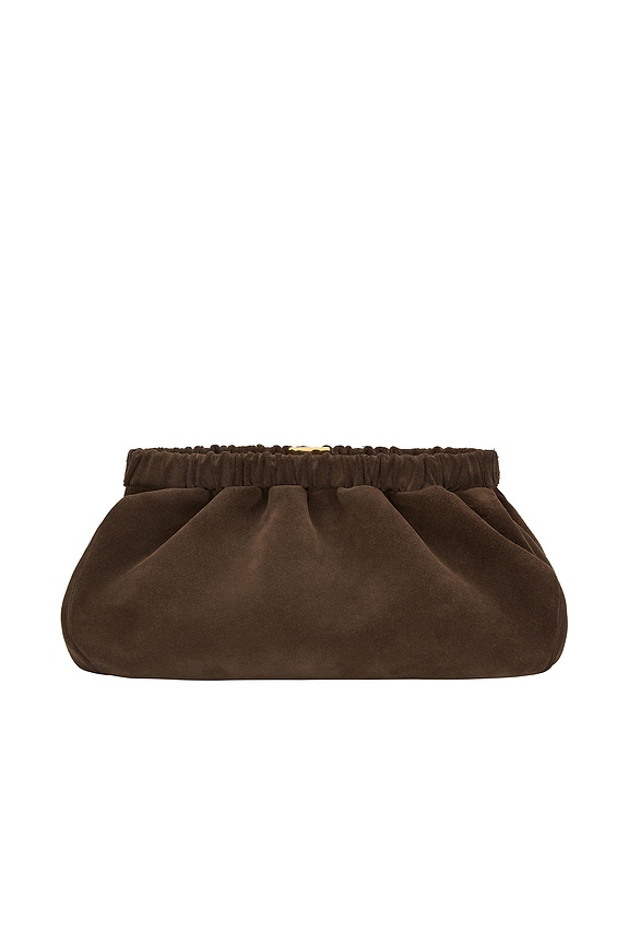 view 2 of 8 Miami Clutch in Mocha Suede & Mocha Smooth