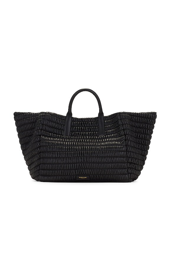 view 1 of 5 Lisbon Tote in Black Matelasse