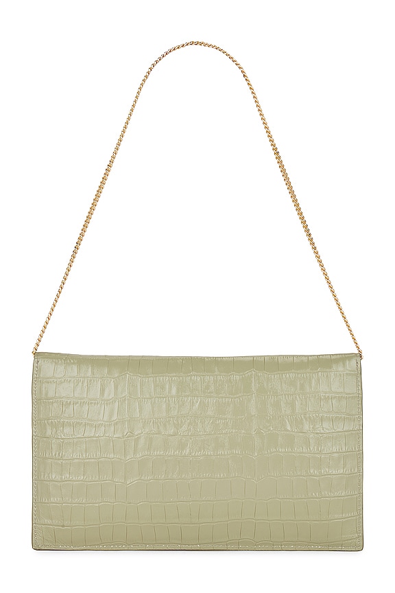 view 2 of 4 BOLSO LONDON in Khaki Croc Effect