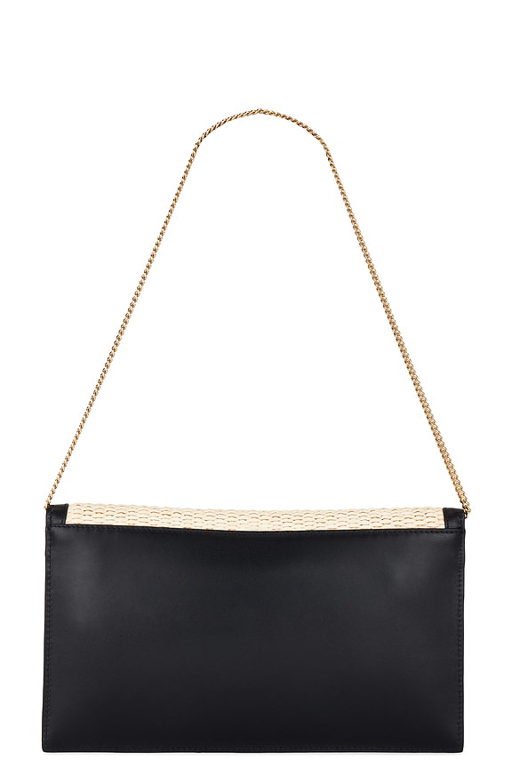 view 2 of 4 СУМКА LONDON in Natural Raffia & Black Smooth