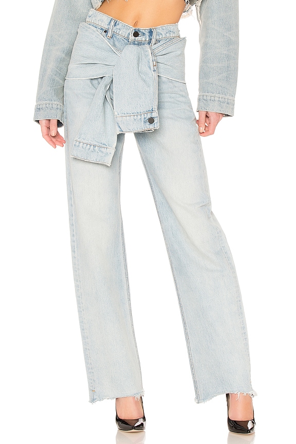 view 1 of 5 Stack Tie Jean in Bleach