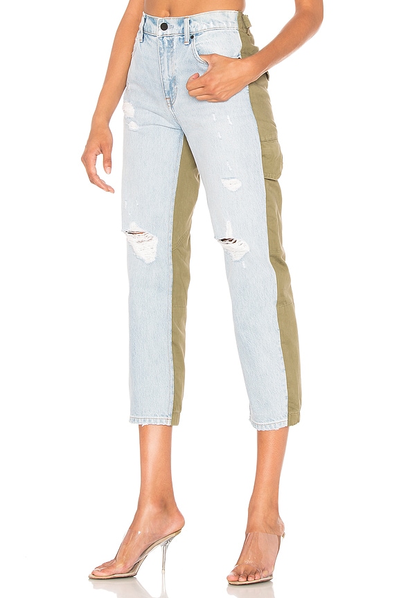 view 1 of 4 Slack Mix Jean in Bleach & Army Green