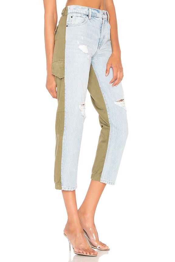 view 2 of 4 Slack Mix Jean in Bleach & Army Green