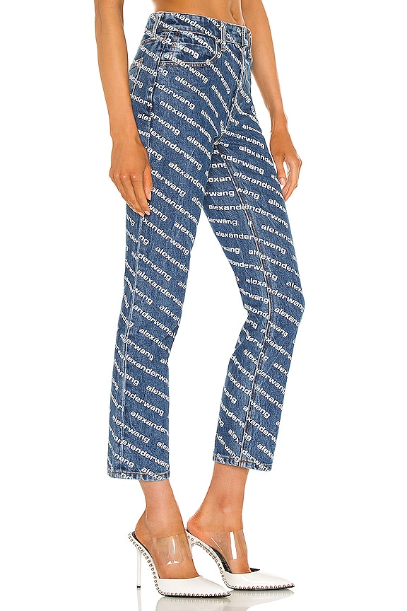 view 2 of 4 JEAN SLIM DROIT SLIM in Deep Blue & White