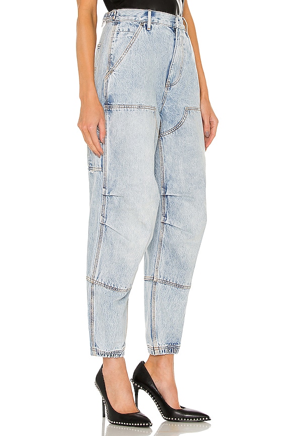 view 2 of 5 Double Front Carpenter Jean in Pebble Bleach