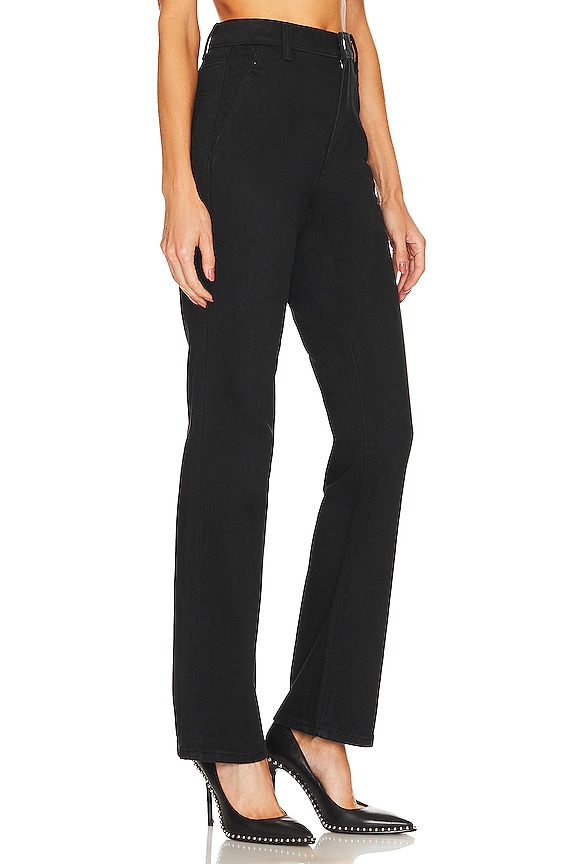 view 2 of 4 Fly High Waist Slim Stacked in Washed Black