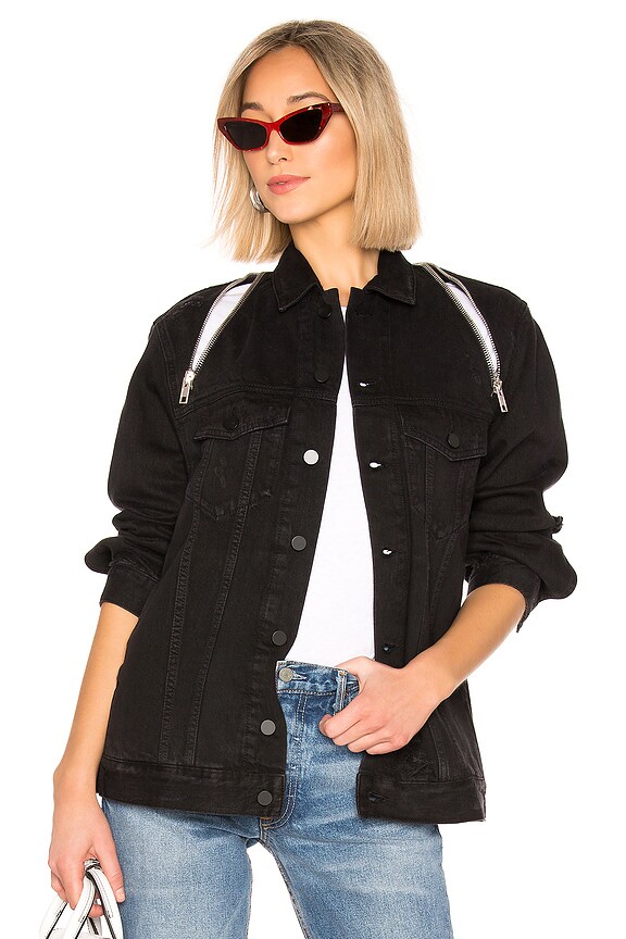 view 2 of 5 CHAQUETA DENIM DAZE ZIP in Black Fade Destroy