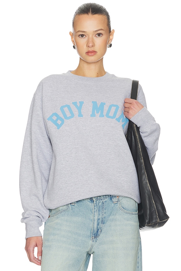view 1 of 5 Boy Mom Sweatshirt in Grey