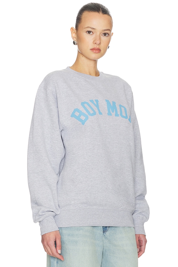 view 2 of 5 Boy Mom Sweatshirt in Grey
