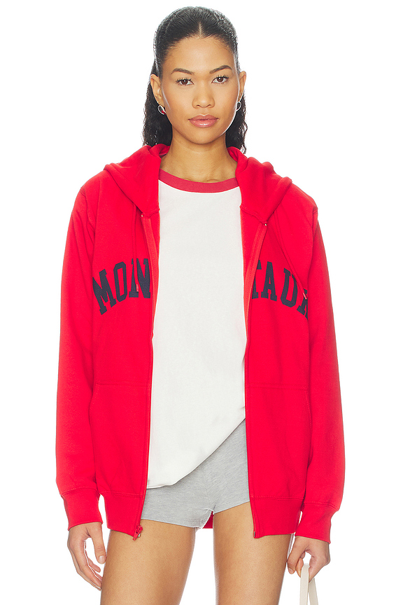 view 2 of 5 SUDADERA MONTAUK FULL ZIP in Red