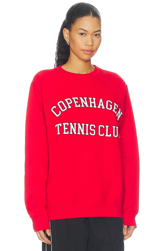 view 2 of 4 SUDADERA COPENHAGEN TENNIS CLUB in Red