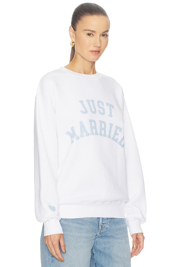 view 2 of 4 SUDADERA JUST MARRIED in White