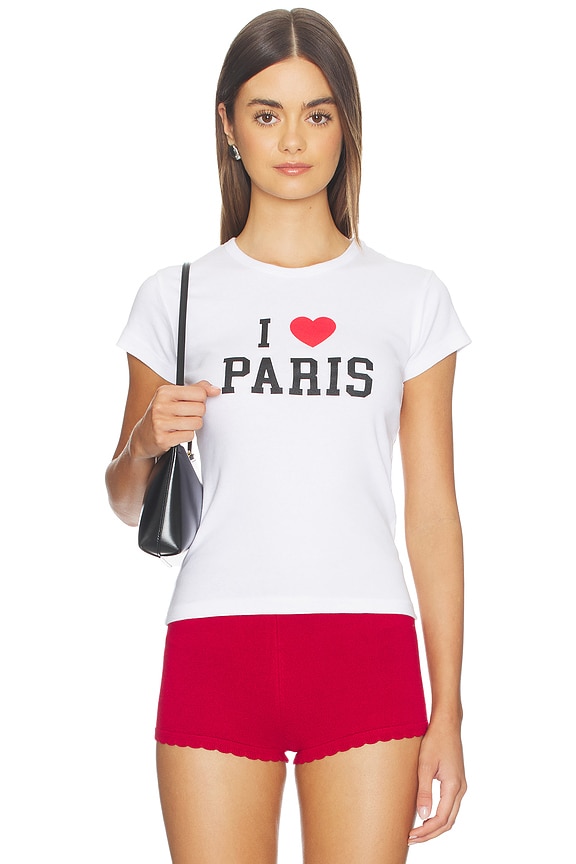 view 1 of 4 T-SHIRT I HEART PARIS BABY in White