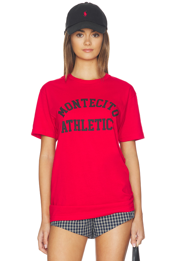 view 1 of 4 Montecito Athletics Tee in Red