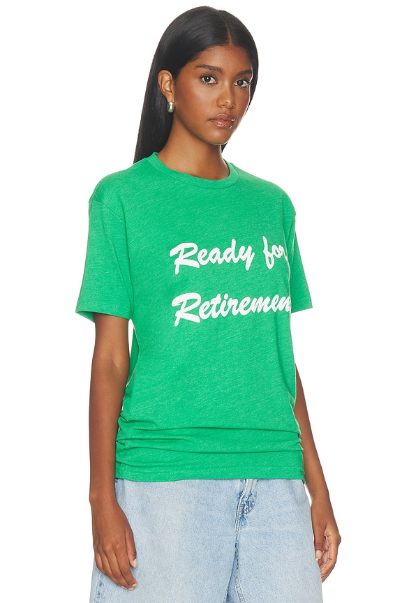 view 2 of 4 Ready For Retirement! Tee in Green