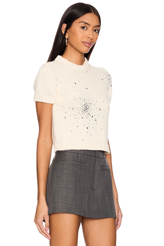 view 2 of 5 Chunky Knit T Shirt in Off White