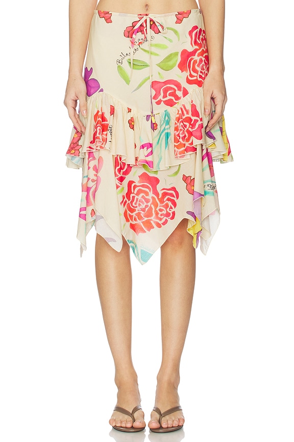 view 1 of 6 Flores Voile Skirt in Multi