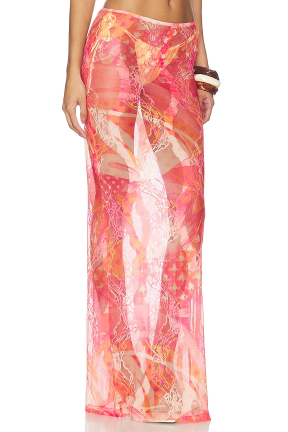 view 2 of 6 Toronja Salpicon Lace Long Skirt in Multi