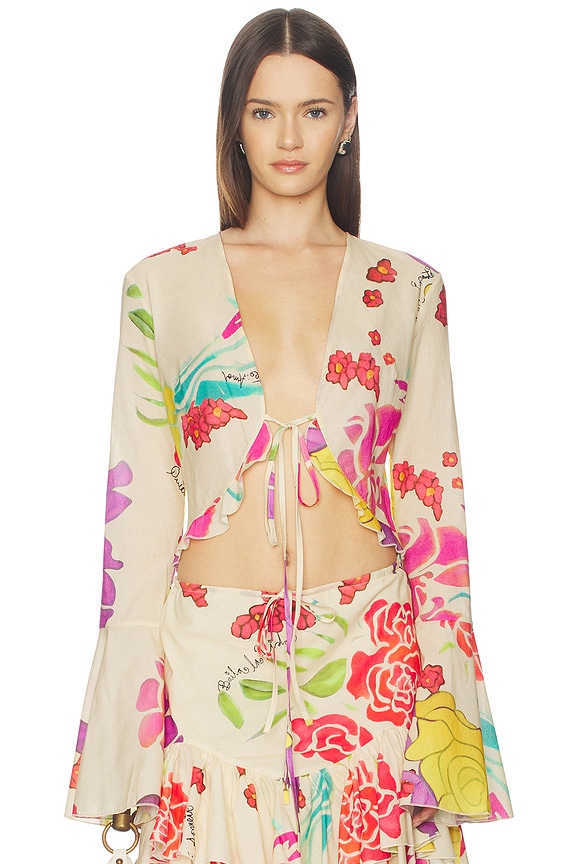 view 1 of 4 Flores Voile Blouse in Multi