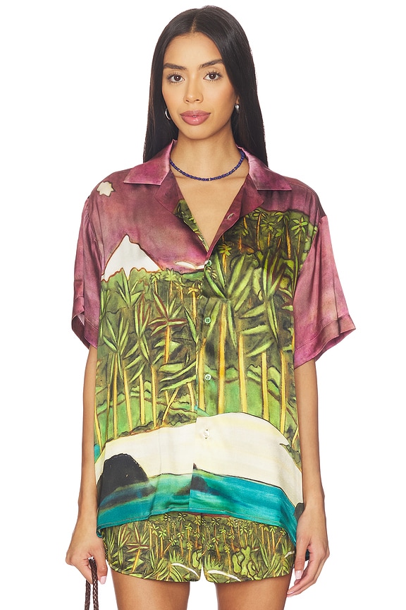 view 2 of 6 La Sierra Silk Shirt in Multi