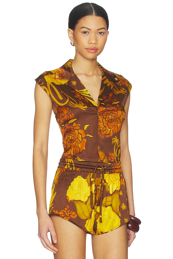 view 2 of 4 Veranera Cropped Shirt in Multi