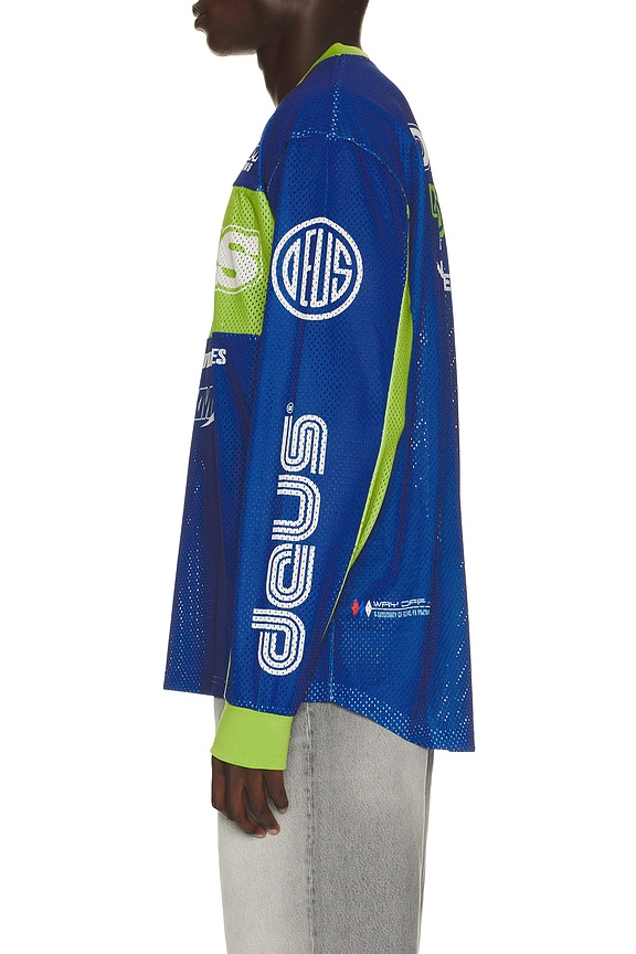view 2 of 5 Step Out Moto Jersey in Blue