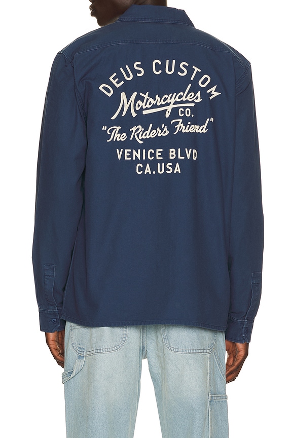 view 2 of 5 CAMISA in Mechanic Blue