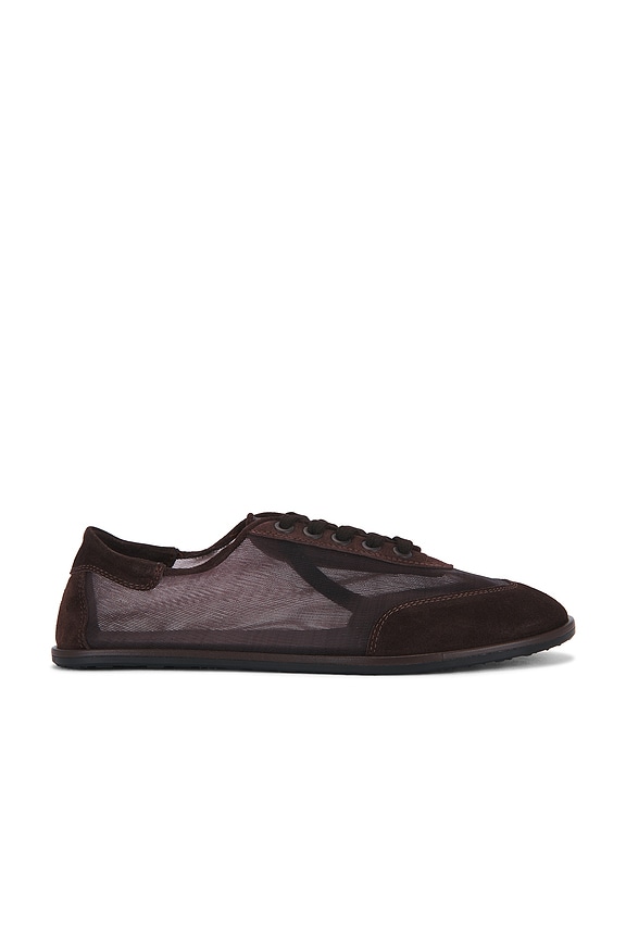 view 1 of 6 Mesh Trainer in Espresso Suede