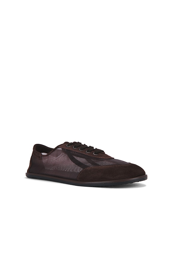 view 2 of 6 Mesh Trainer in Espresso Suede