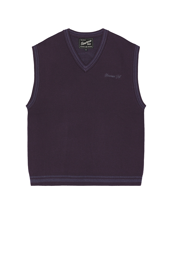 view 2 of 5 Skull Icon Sweater Vest in Plum