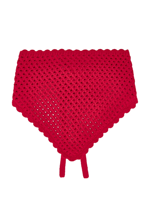view 2 of 3 Knit Bandana in Red Love