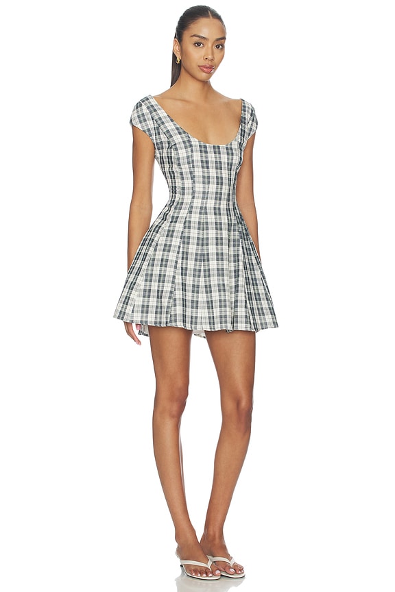 view 2 of 4 LEILA MINI ドレス in Green Plaid