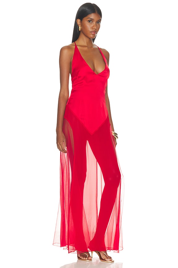 view 2 of 3 ROBE OLYMPIA MAXI  in Red Love