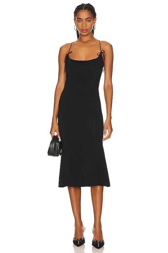 view 2 of 3 Slinky Midi Dress in Black