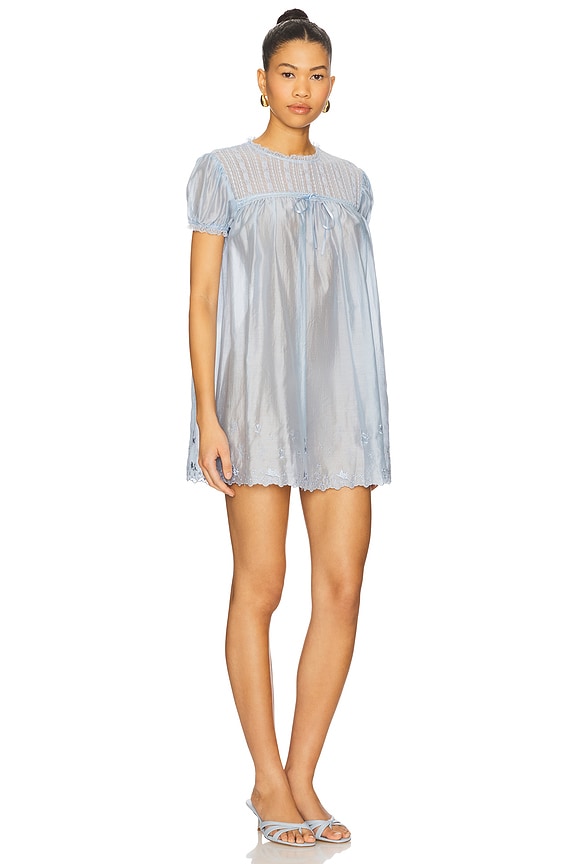 view 2 of 3 Aviva Dress in Baby Blue