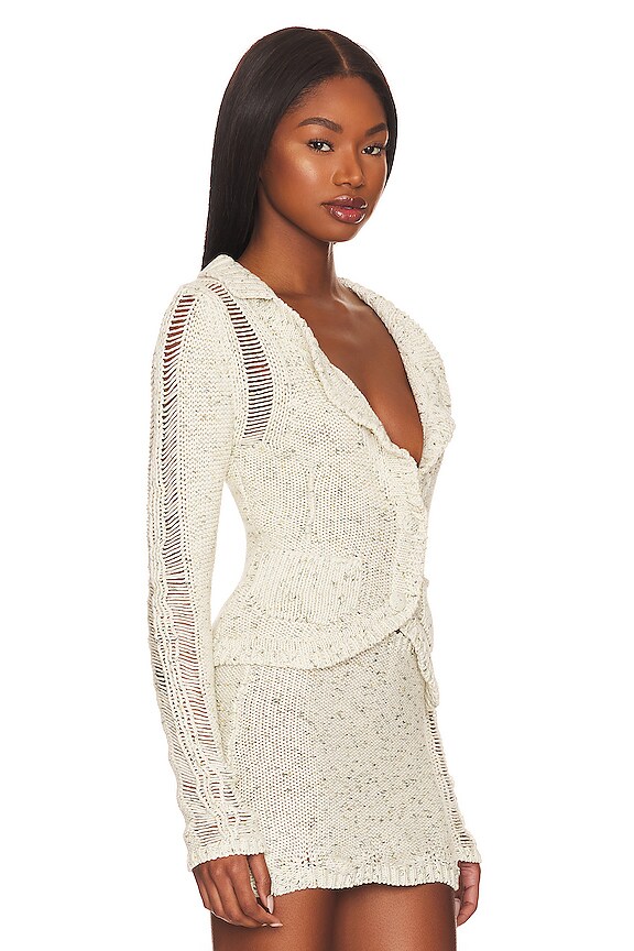 view 2 of 4 VESTE BLOOM KNIT in Cream