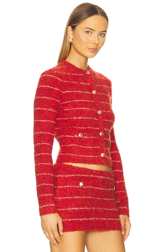 view 2 of 4 Carline Cardigan in Red
