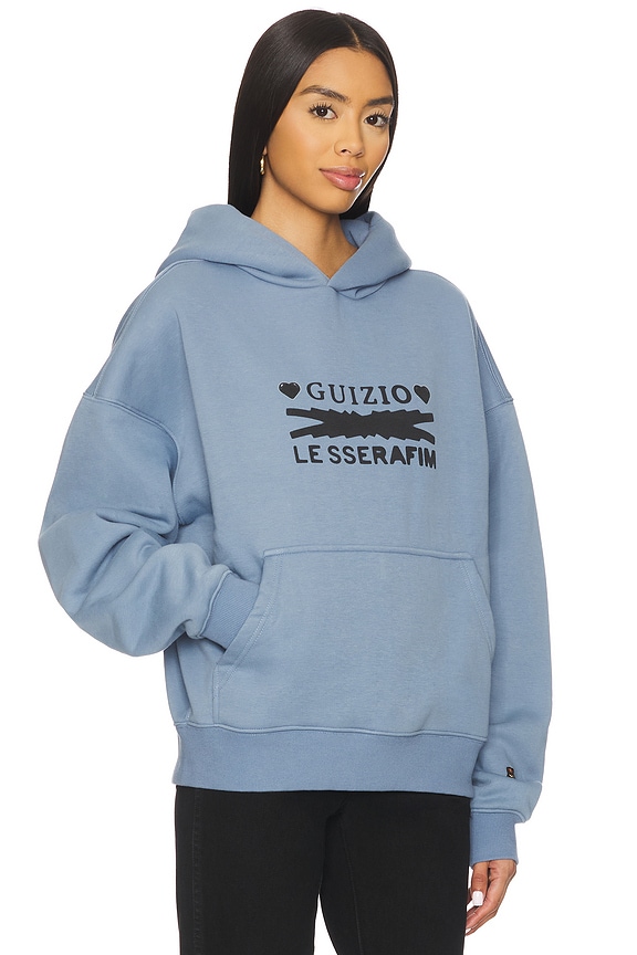 view 2 of 4 x REVOLVE x Le Sserafim Hearts Graphic Pull Over Hoodie in Grey