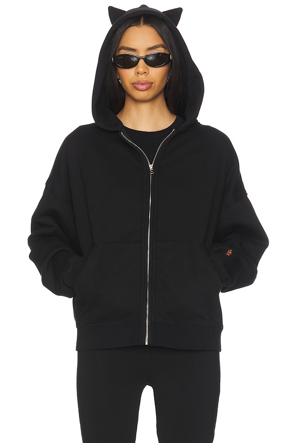 view 2 of 7 x REVOLVE x Le Sserafim Shiba Zip Up Hoodie in Black