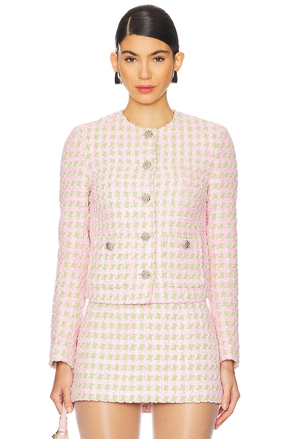 view 2 of 6 WREN ボタンフロントジャケット in Pink Multi