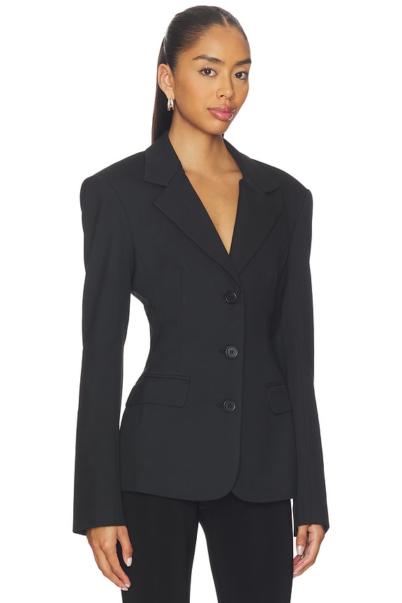 view 2 of 4 VESTE FITTED WAIST in Black