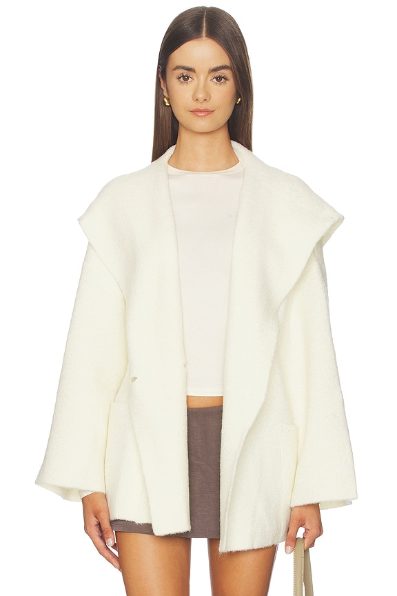 view 2 of 5 Caroline Wrap Sweater in Ivory