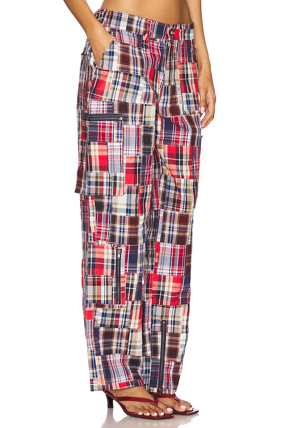 view 2 of 6 PANTALON LARGE ADRIAN in Blue Multi